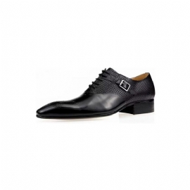 Formele Schoenen Heren Elegante Bruidegom Brogue Lederen Trouwschoenen Met Veters