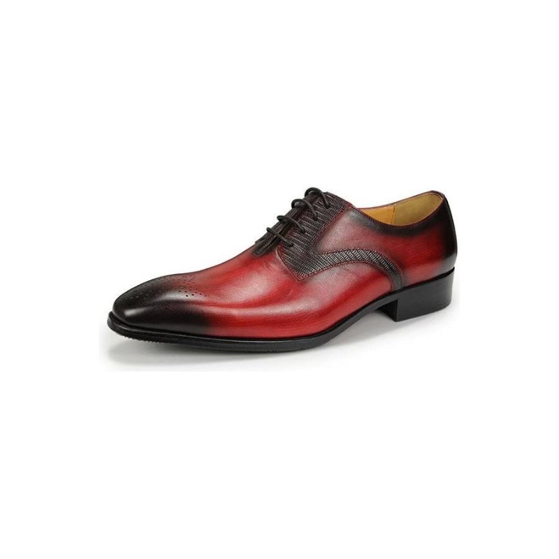 Formele Schoenen Heren Elegante Bruiloftsbrogues - Rood