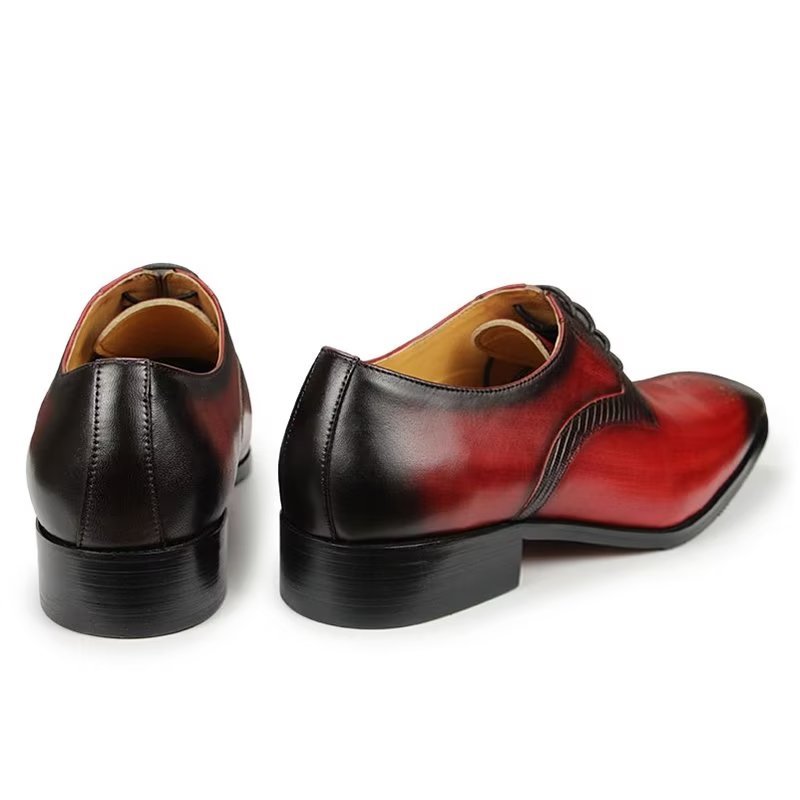 Formele Schoenen Heren Elegante Bruiloftsbrogues - Rood