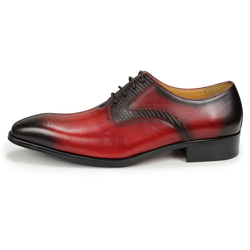 Formele Schoenen Heren Elegante Bruiloftsbrogues - Rood