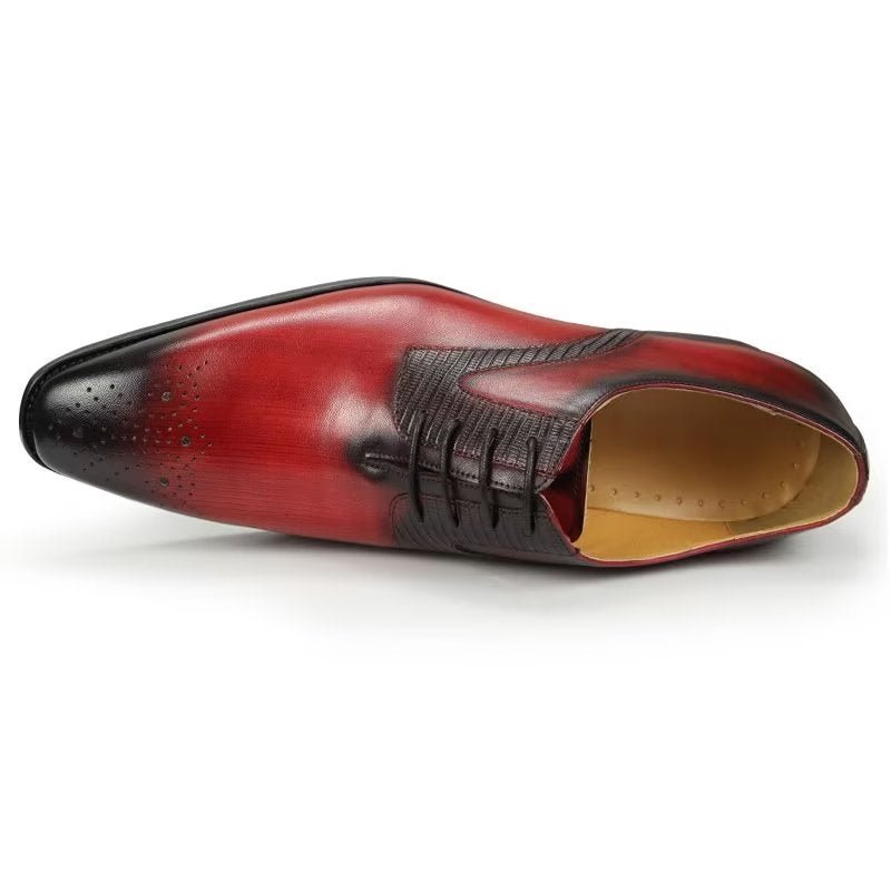 Formele Schoenen Heren Elegante Bruiloftsbrogues - Rood