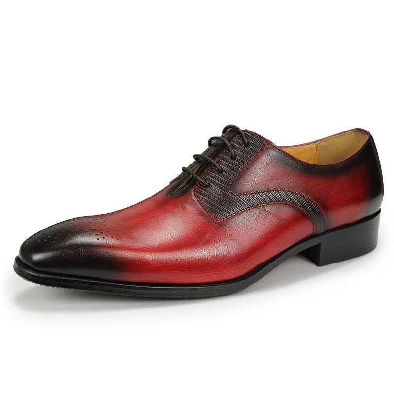 Formele Schoenen Heren Elegante Bruiloftsbrogues - Rood