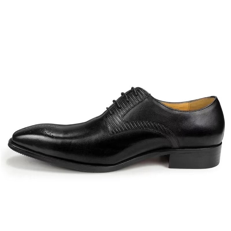 Formele Schoenen Heren Elegante Bruiloftsbrogues - Zwart