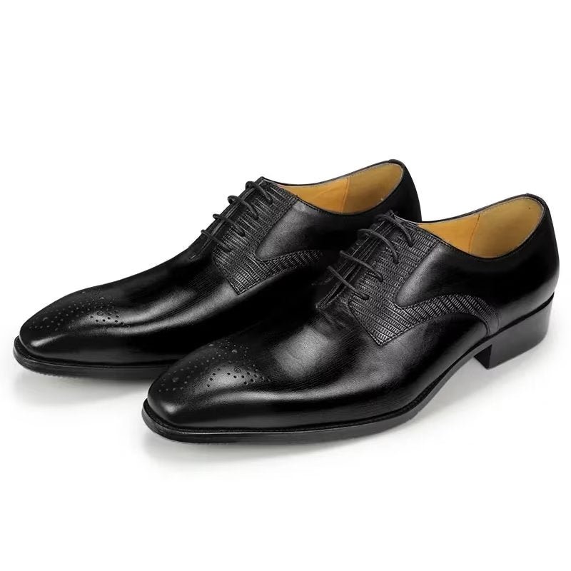 Formele Schoenen Heren Elegante Bruiloftsbrogues - Zwart