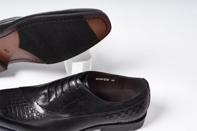 Formele Schoenen Heren Elegante Chique Lederen Jurkselectie - Zwart