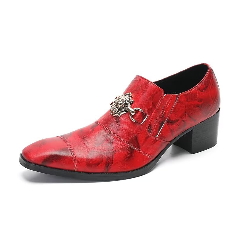 Formele Schoenen Heren Elegante Instapschoenen Kleding - Rood