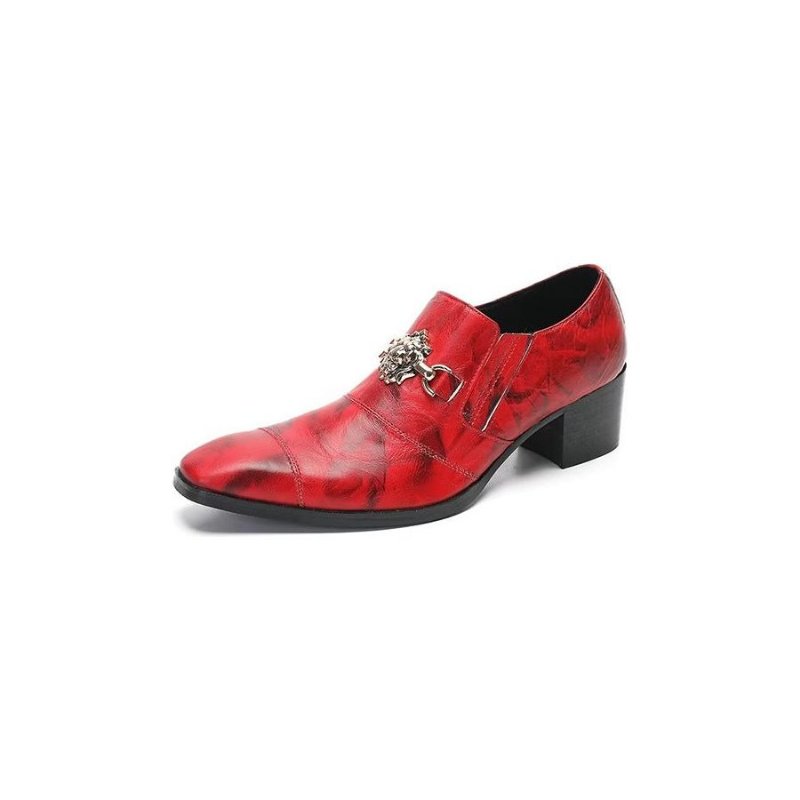 Formele Schoenen Heren Elegante Instapschoenen Kleding - Rood