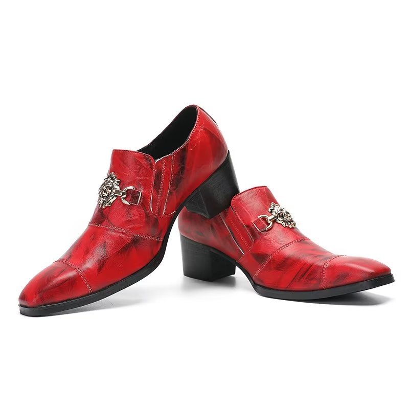 Formele Schoenen Heren Elegante Instapschoenen Kleding - Rood