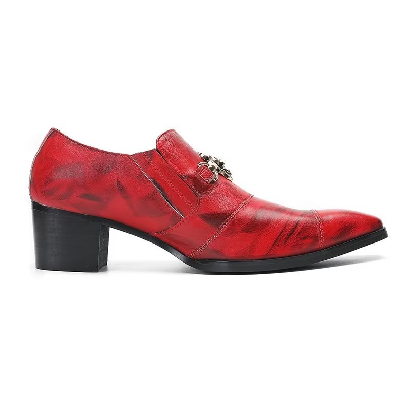 Formele Schoenen Heren Elegante Instapschoenen Kleding - Rood