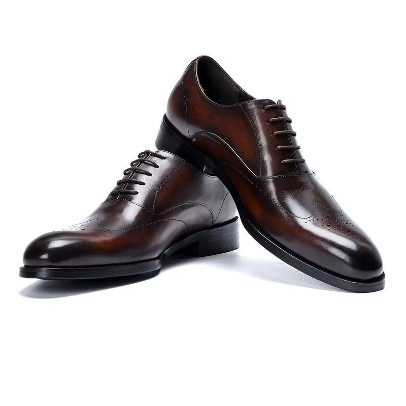 Formele Schoenen Heren Elegante Oxford-schoenen - Koffie