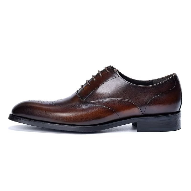 Formele Schoenen Heren Elegante Oxford-schoenen - Koffie