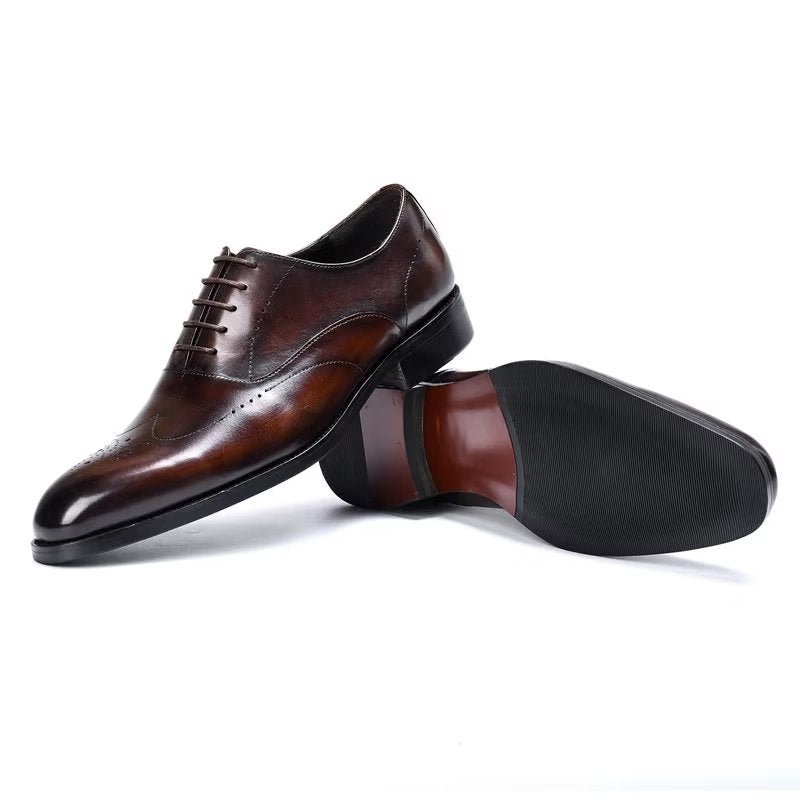 Formele Schoenen Heren Elegante Oxford-schoenen - Koffie