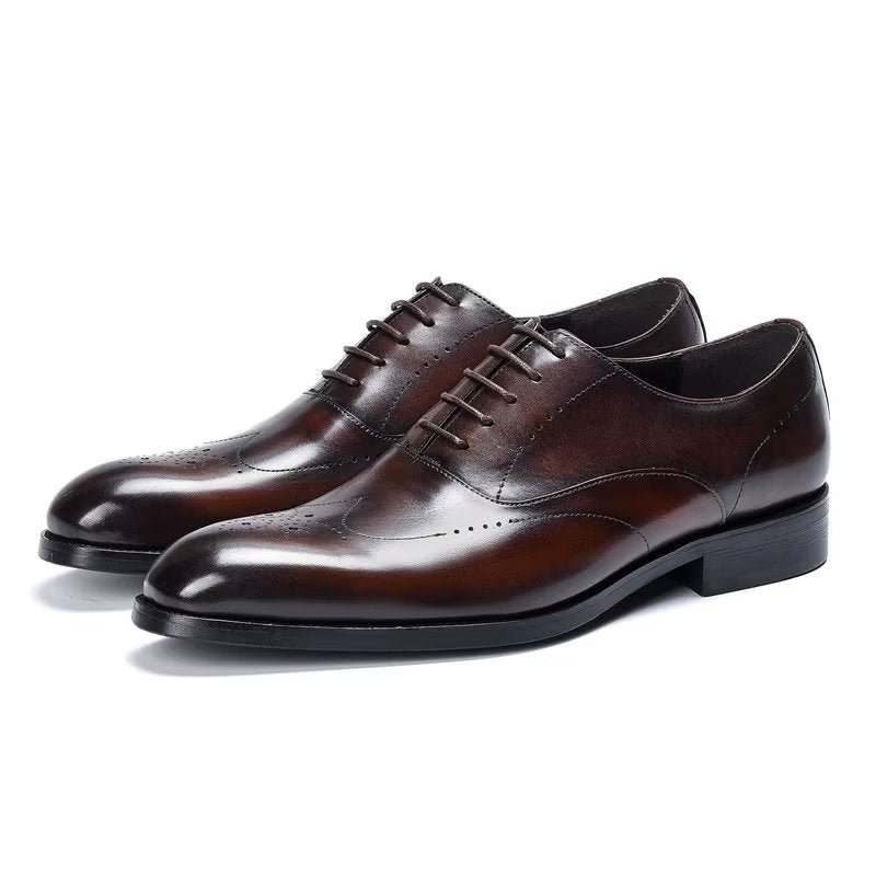 Formele Schoenen Heren Elegante Oxford-schoenen - Koffie