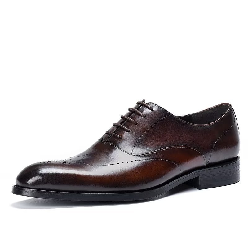 Formele Schoenen Heren Elegante Oxford-schoenen - Koffie