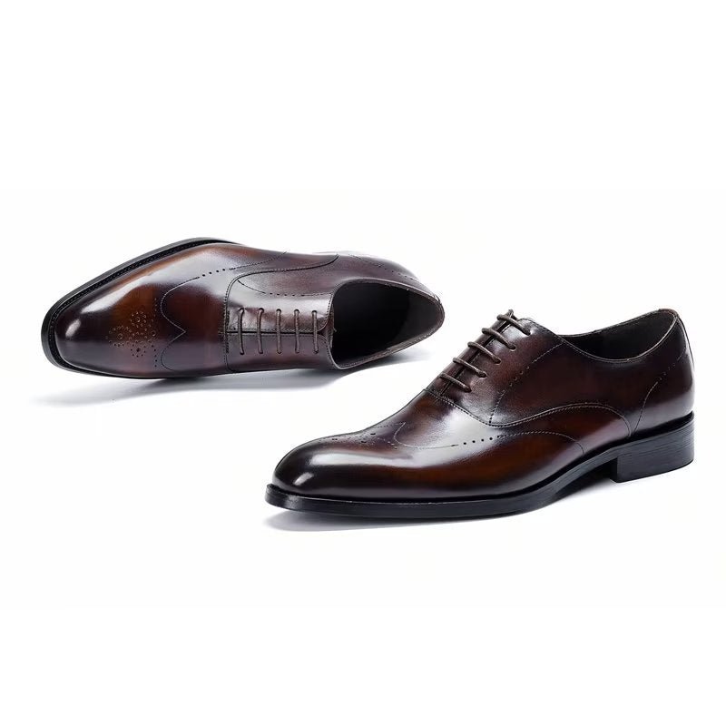 Formele Schoenen Heren Elegante Oxford-schoenen - Koffie