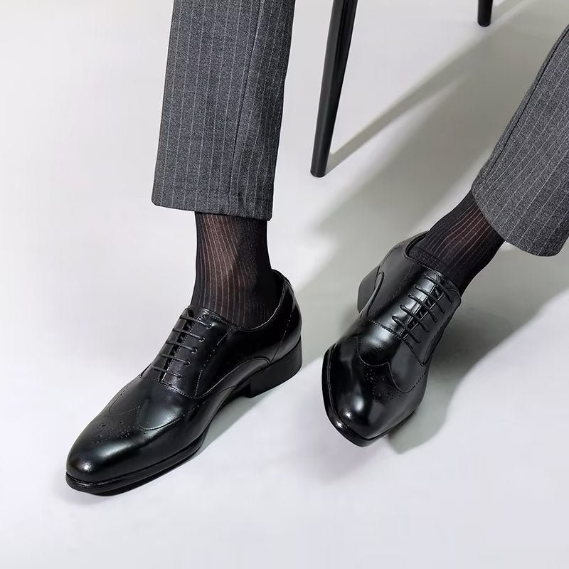 Formele Schoenen Heren Elegante Oxford-schoenen - Zwart