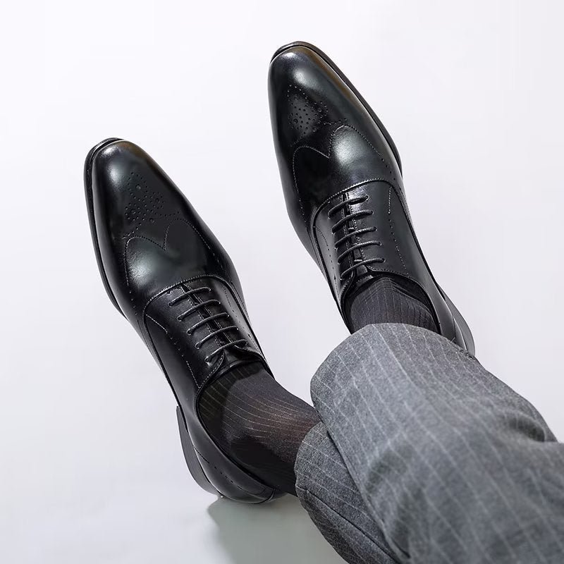 Formele Schoenen Heren Elegante Oxford-schoenen - Zwart