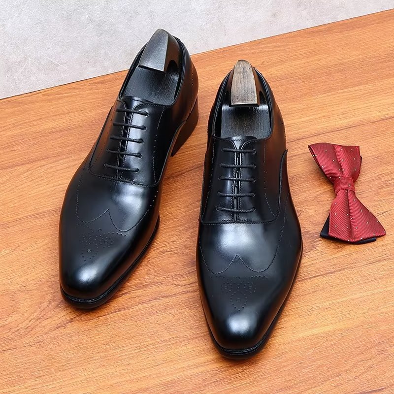 Formele Schoenen Heren Elegante Oxford-schoenen - Zwart