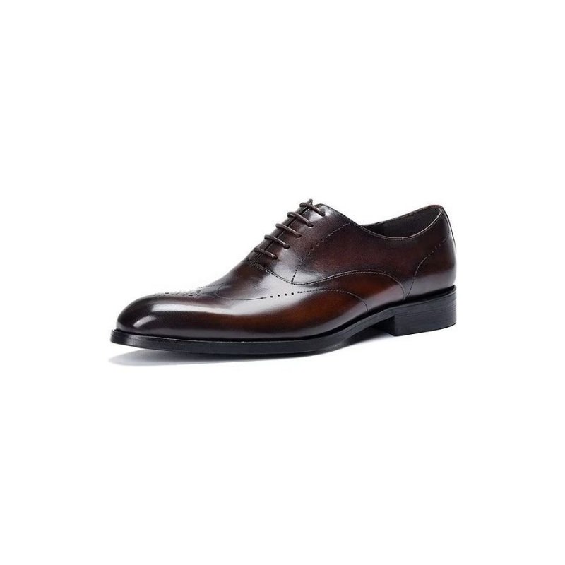 Formele Schoenen Heren Elegante Oxford-schoenen - Koffie