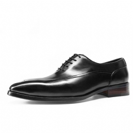 Formele Schoenen Heren Exotische Brogue Lederen Veterschoenen