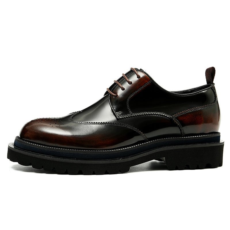 Formele Schoenen Heren Exotische Brogue-veterschoenen - Koffie