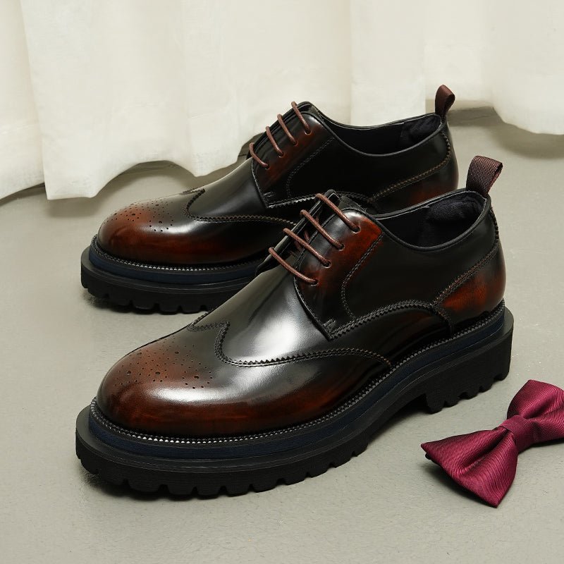 Formele Schoenen Heren Exotische Brogue-veterschoenen - Koffie