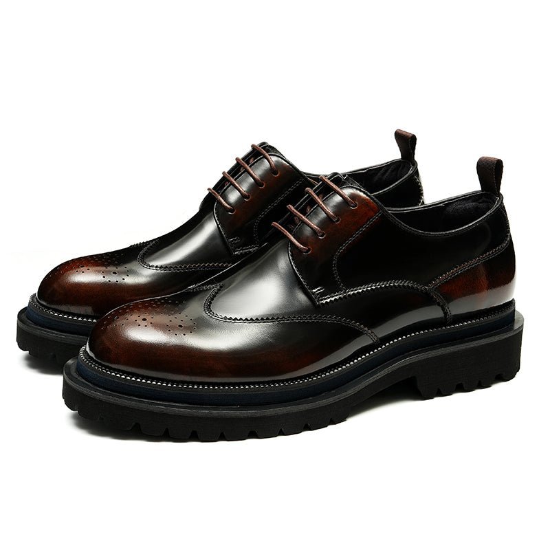 Formele Schoenen Heren Exotische Brogue-veterschoenen - Koffie