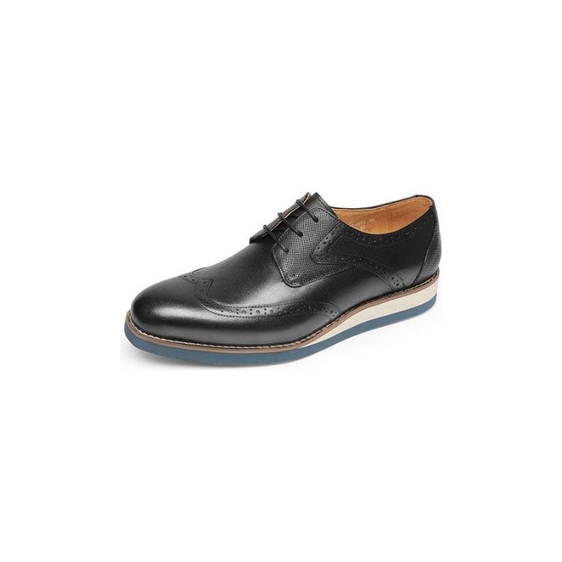 Formele Schoenen Heren Exotische Getextureerde Oxford-casual Met Vleugeltip