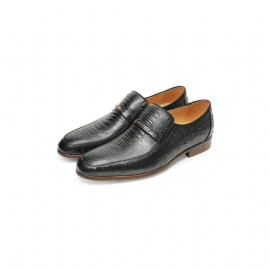 Formele Schoenen Heren Exotische Krokodillenformele Loafers Met Veters