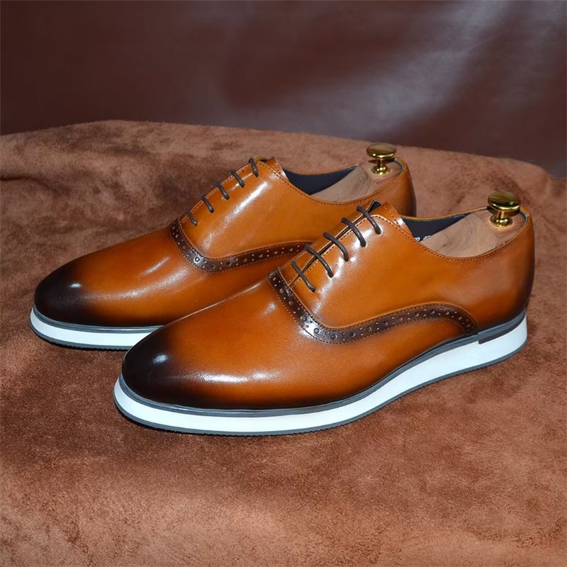 Formele Schoenen Heren Instappers Executive-stijl - Bruin