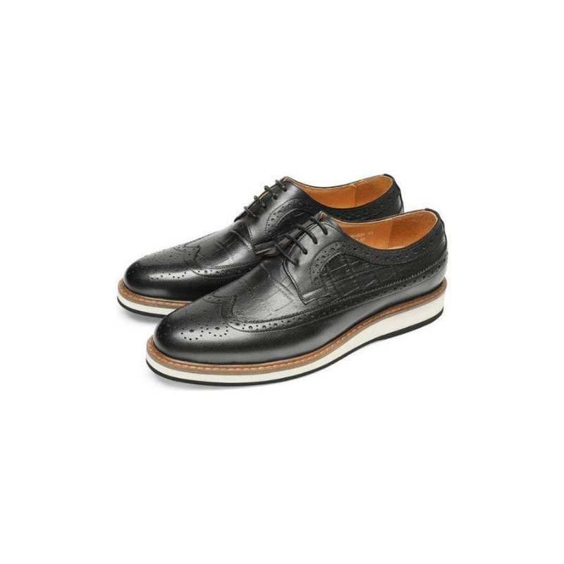 Formele Schoenen Heren Koe Lederen Designer Brogue Vrijetijdsschoenen