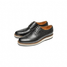 Formele Schoenen Heren Koe Lederen Designer Brogue Vrijetijdsschoenen