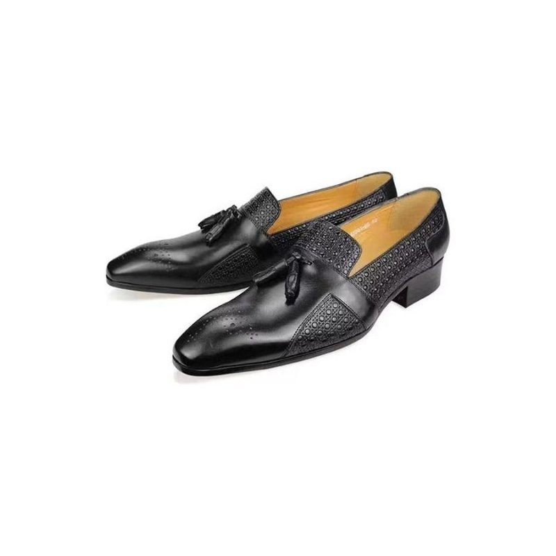 Formele Schoenen Heren Leren Brogue Oxford-bruiloftloafers