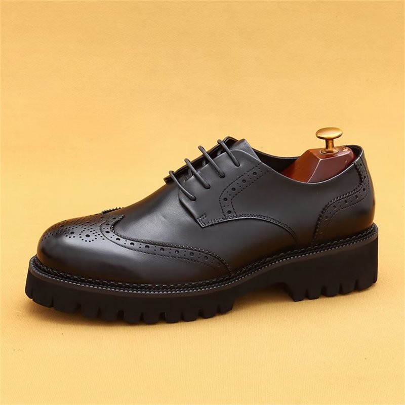 Formele Schoenen Heren Leren Jurk Majestic - Zwart