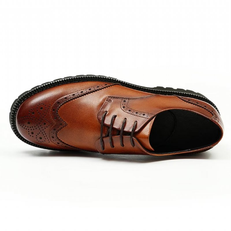 Formele Schoenen Heren Leren Jurk Majestic - Bruin