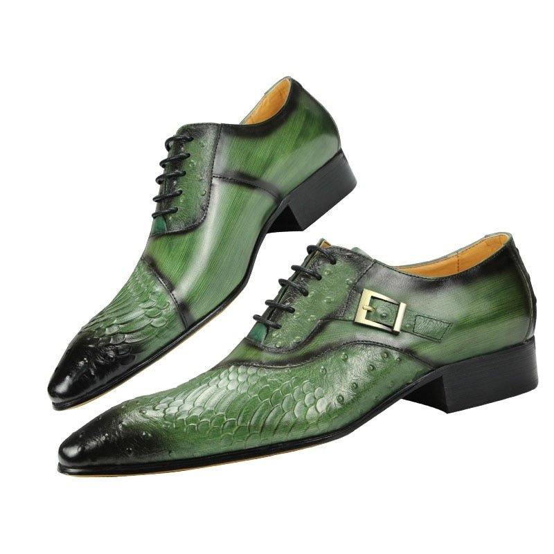 Formele Schoenen Heren Luxe Lederen Oxford-schoenen - Groente