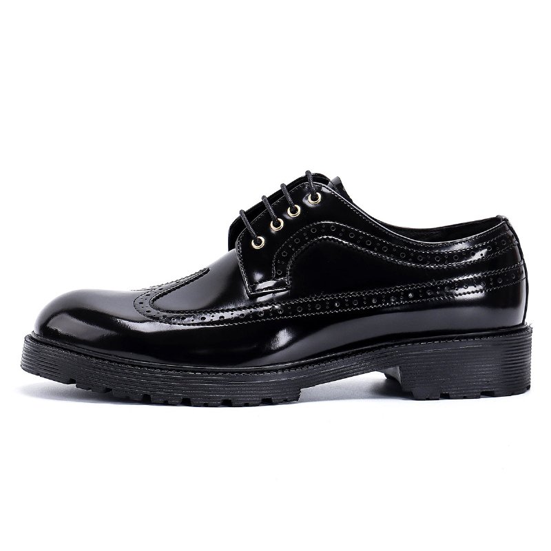 Formele Schoenen Heren Luxe Oxford Brogue-schoenen - Zwart