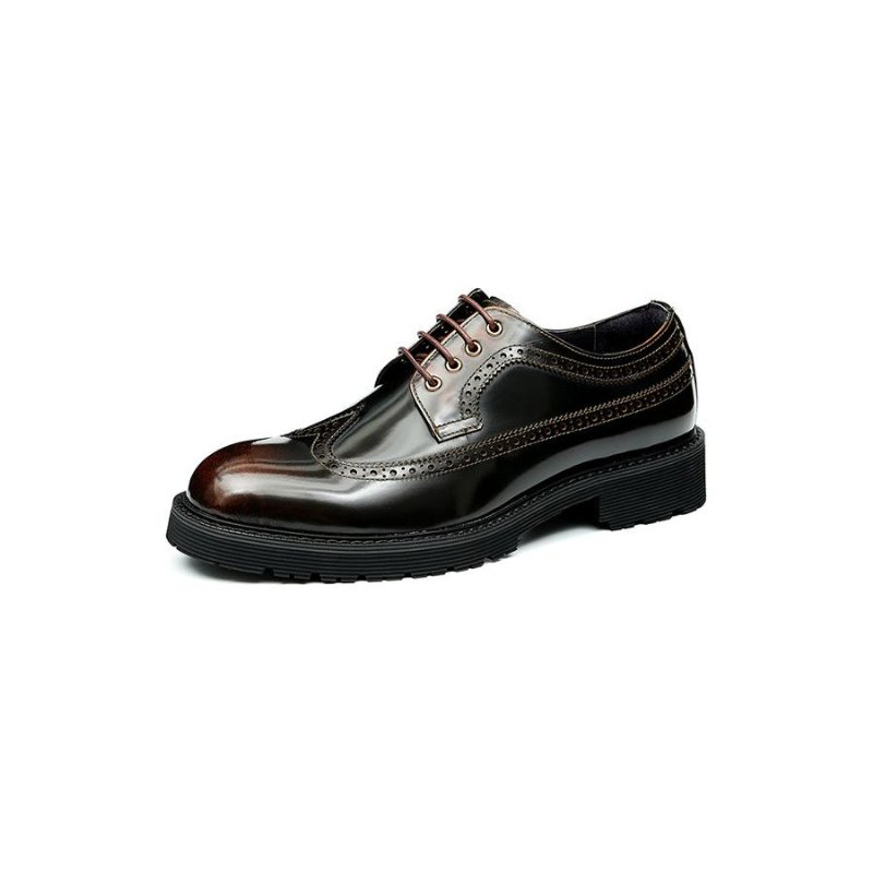 Formele Schoenen Heren Luxe Oxford Brogue-schoenen - Koffie