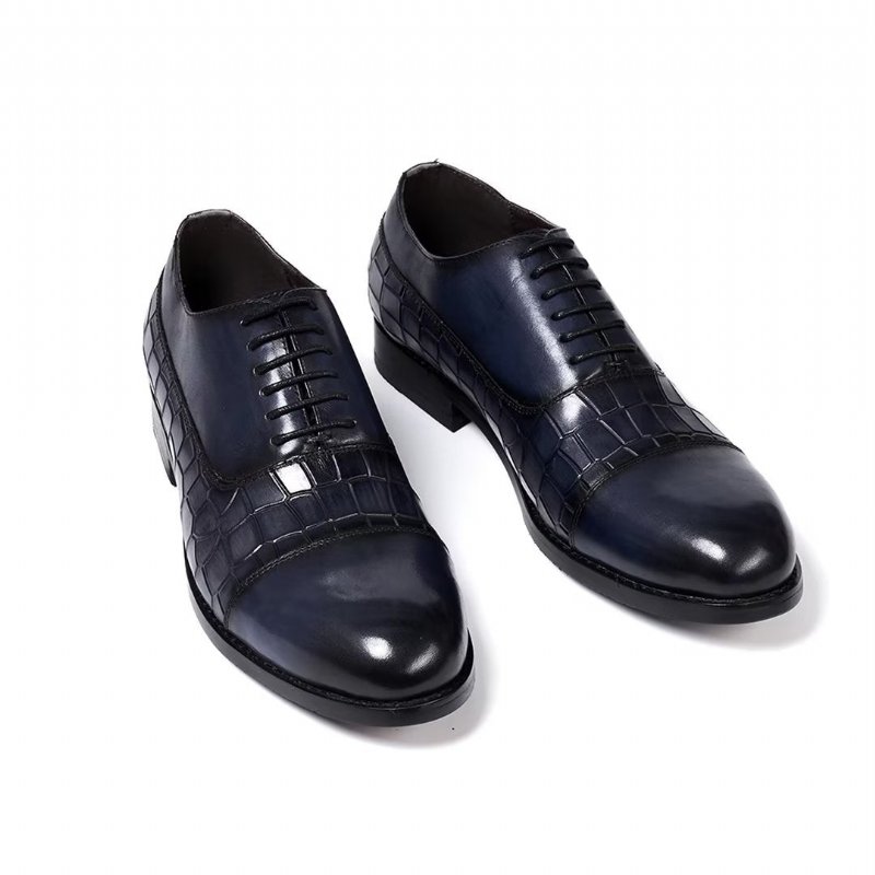 Formele Schoenen Heren Met Panache Gevulde Uitvoerende Leren - Blauw