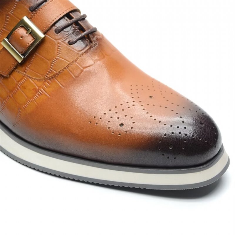 Formele Schoenen Heren Modernistische Instappers Leer - Bruin