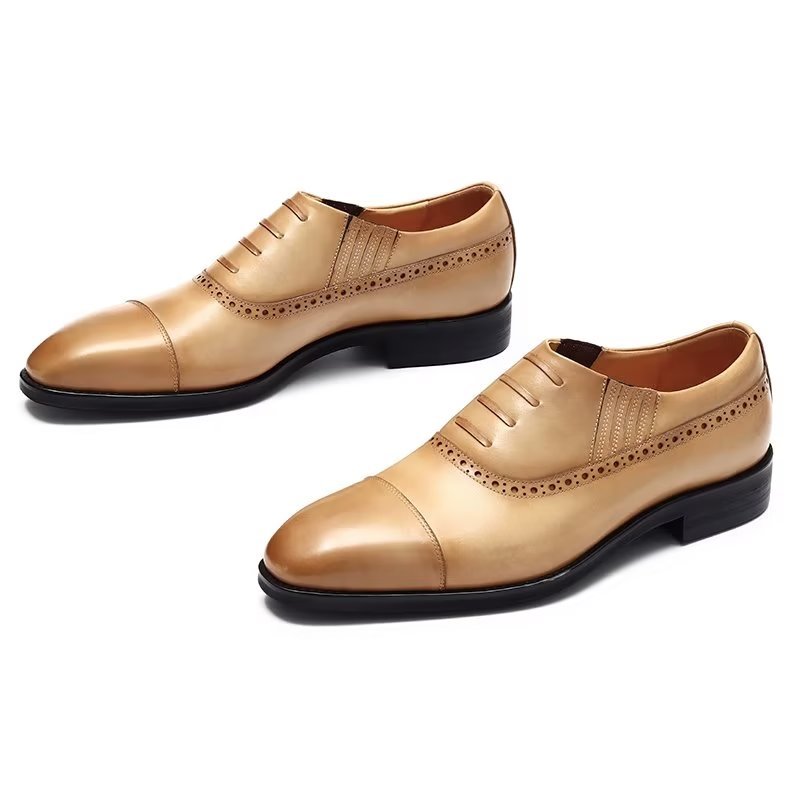 Formele Schoenen Heren Oxford-casual Met Veters - Bruin