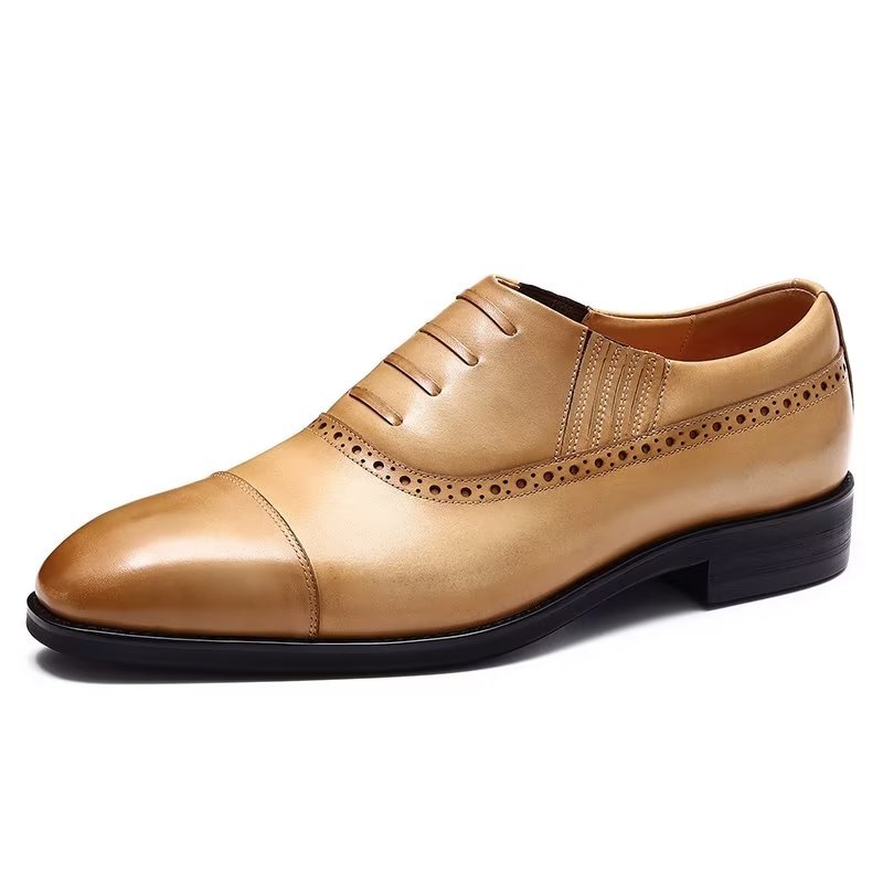 Formele Schoenen Heren Oxford-casual Met Veters - Bruin