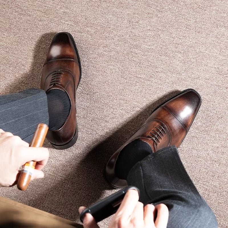 Formele Schoenen Heren Oxford-schoenen - Koffie