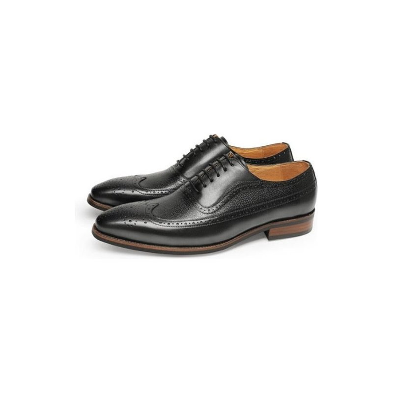 Formele Schoenen Heren Puntige Brogues Met Veters