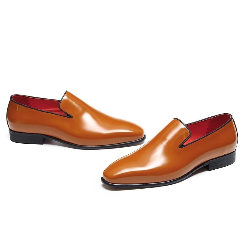 Formele Schoenen Heren Slip-on Brogue-schoenen - Koffie