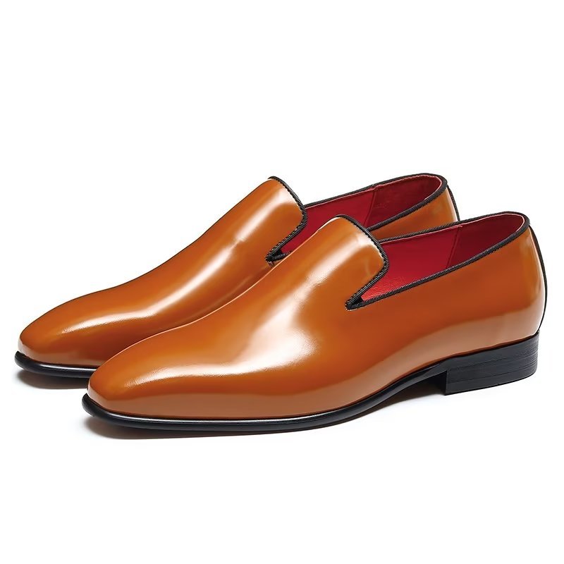 Formele Schoenen Heren Slip-on Brogue-schoenen - Koffie