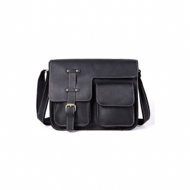 Herenaktentassen Luxe Exotisch Leer Vintage Flap Crossbody-aktentas