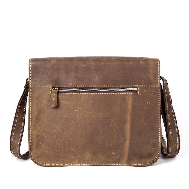 Herenaktentassen Luxe Exotisch Leer Vintage Flap Crossbody-aktentas - Zwart