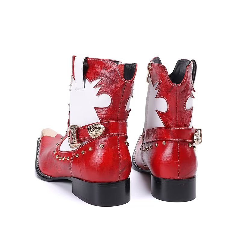 Herenlaarzen Statement Dress Boots - Rood