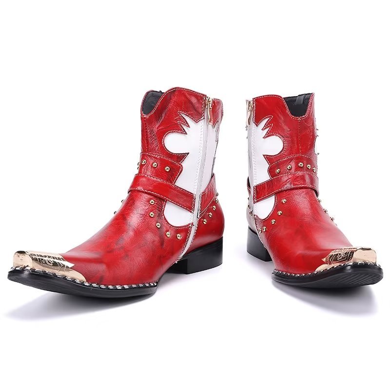 Herenlaarzen Statement Dress Boots - Rood